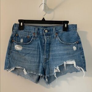 Levi’s High Rise Jean Shorts